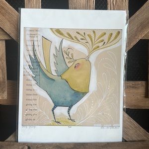 Cori Dantini Limited Edition print Bird Esteemed  whimsical Inspirational